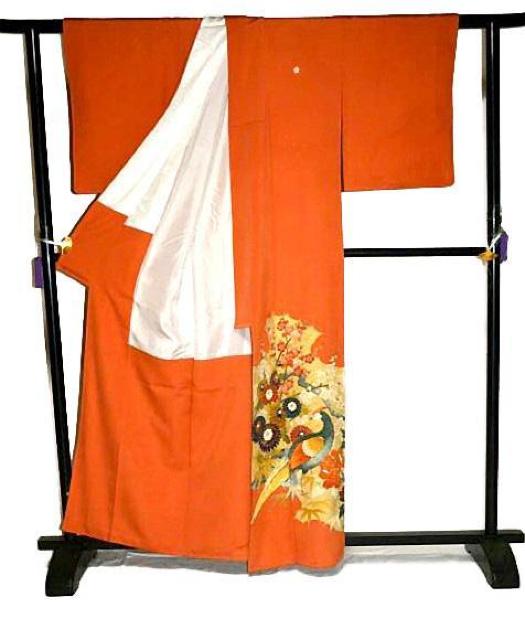 【最高峰】新品同様 作家物 金彩 金駒シシュウ 孔雀 牡丹 5つ紋 色留袖 クリーニング済 身丈161cm 裄64cm T3576 < 女性ファッション  【最高峰】新品同様 作家物 金彩 金駒シシュウ 孔雀 牡丹 5つ紋 色留袖 クリーニング済 身丈161cm 裄64cm T3576 < 女性ファッションの