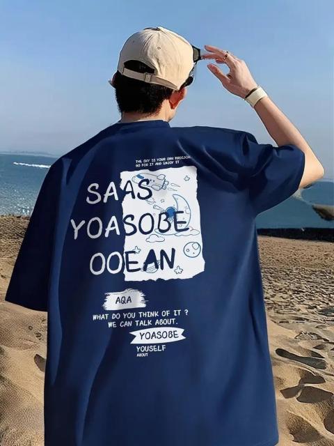 爆ヤス価格1490円★メンズ Tシャツ 通気性 SAS VOASOBE OCEANプリント USAサイズM(日本サイズXL相当)紺 < 男性ファッション 爆ヤス価格1490円★メンズ Tシャツ 通気性 SAS VOASOBE OCEANプリント USAサイズM(日本サイズXL相当)紺 < 男性ファッションの