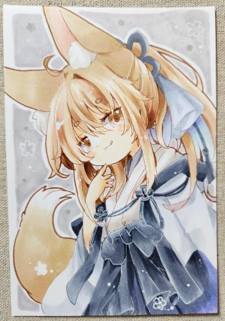 自作イラスト原画:狐さん < アニメ/コミック/キャラクター 自作イラスト原画:狐さん < アニメ/コミック/キャラクターの