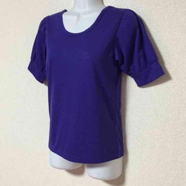 【新品】BACKリボン風デザイン背中小窓開きカットソー/パープル < 女性ファッション  【新品】BACKリボン風デザイン背中小窓開きカットソー/パープル  < 女性ファッションの