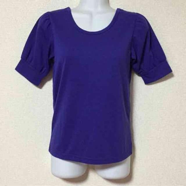 【新品】BACKリボン風デザイン背中小窓開きカットソー/パープル < 女性ファッション  【新品】BACKリボン風デザイン背中小窓開きカットソー/パープル < 女性ファッションの