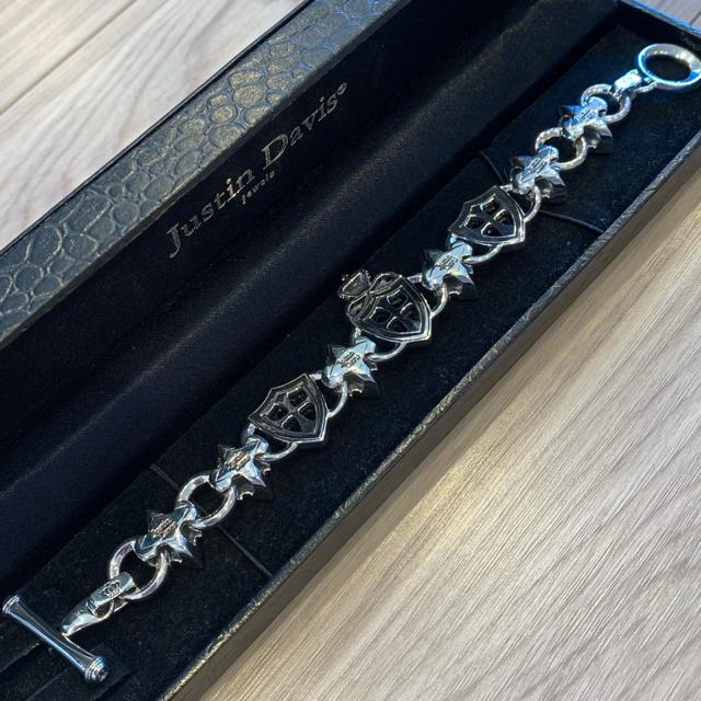 清春着用◆新品◆JUSTIN DAVIS◆シールドブレスレット◆8inch◆ < ブランド  清春着用◆新品◆JUSTIN DAVIS◆シールドブレスレット◆8inch◆ < ブランドの