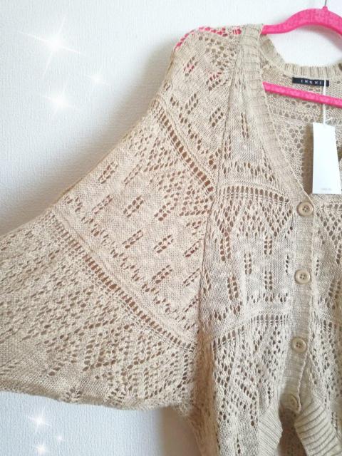 新品☆イング*透かしドルマンカーディガン < ブランド  新品☆イング*透かしドルマンカーディガン < ブランドの