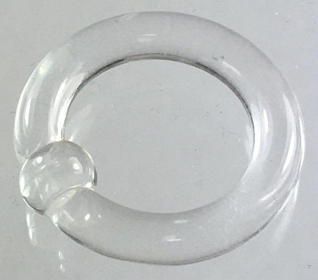 アクリルボディピアス キャプティブビーズリング クリアー 6G シンプル 耳 口 眉 軟骨 ヘリックス トラガス POP 透明 < 男性アクセサリー/時計  アクリルボディピアス キャプティブビーズリング クリアー 6G シンプル 耳 口 眉 軟骨 ヘリックス トラガス POP 透明 < 男性アクセサリー/時計の