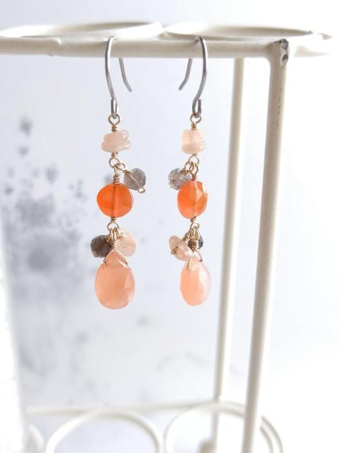 14kgf*オレンジムーンの秋色ピアス* 18059 < 女性アクセサリー/時計 14kgf*オレンジムーンの秋色ピアス* 18059 < 女性アクセサリー/時計の