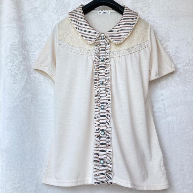 axes femme 襟付き 半袖 トップス カットソー  M N2m < ブランド  axes femme 襟付き 半袖 トップス カットソー  M N2m < ブランドの