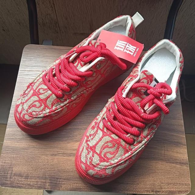 新品 26.5cm メンズ スニーカー レッド 男女兼用 靴 43 カジュアル < 男性ファッション  新品 26.5cm メンズ スニーカー レッド 男女兼用 靴 43 カジュアル  < 男性ファッションの