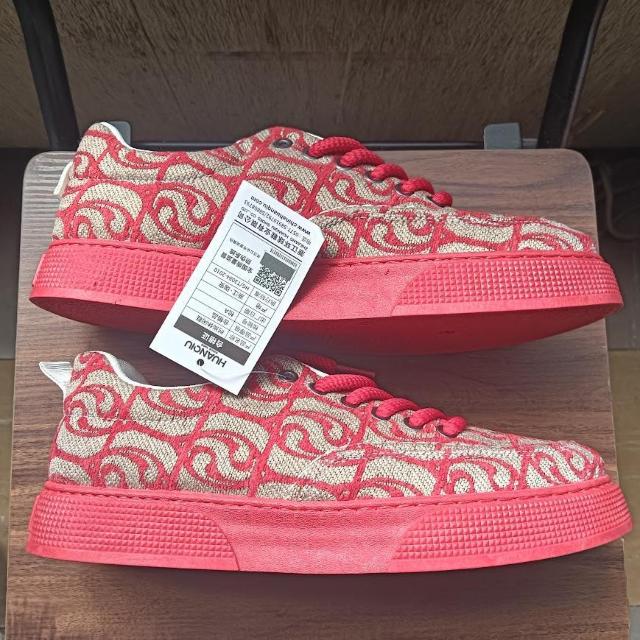 新品 26.5cm メンズ スニーカー レッド 男女兼用 靴 43 カジュアル < 男性ファッション  新品 26.5cm メンズ スニーカー レッド 男女兼用 靴 43 カジュアル < 男性ファッションの