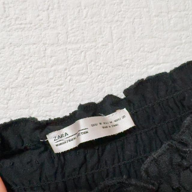 ◆ZARA/ザラ◆総レースオフショルトップス★ブラックM♪秋コーデ < ブランド  ◆ZARA/ザラ◆総レースオフショルトップス★ブラックM♪秋コーデ < ブランドの