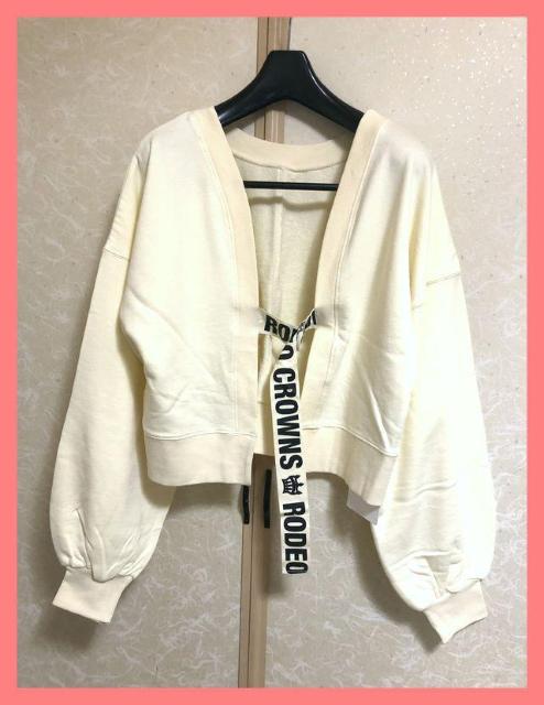 ☆ロデオクラウンズ☆新品5500円♪ロゴベルト裏パイルカットソーカーディガン☆ < ブランド  ☆ロデオクラウンズ☆新品5500円♪ロゴベルト裏パイルカットソーカーディガン☆  < ブランドの