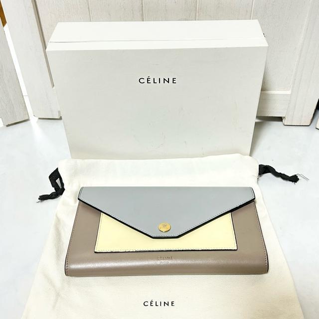 CELINE セリーヌ トライフォールデッド マルチファンクション 長財布 < ブランド  CELINE セリーヌ トライフォールデッド マルチファンクション 長財布  < ブランドの