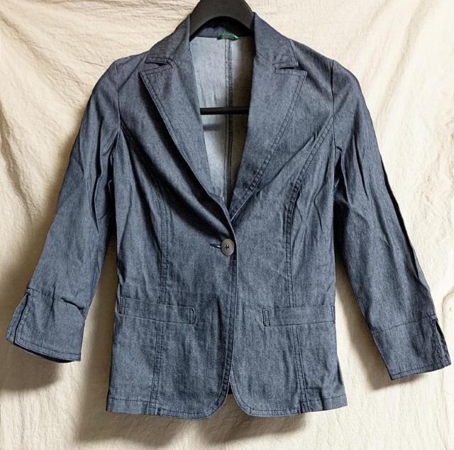 ベネトン/ 春夏秋 テーラードジャケット 紺 ネイビー M 春夏 < ブランド ベネトン/ 春夏秋 テーラードジャケット 紺 ネイビー M 春夏 < ブランドの