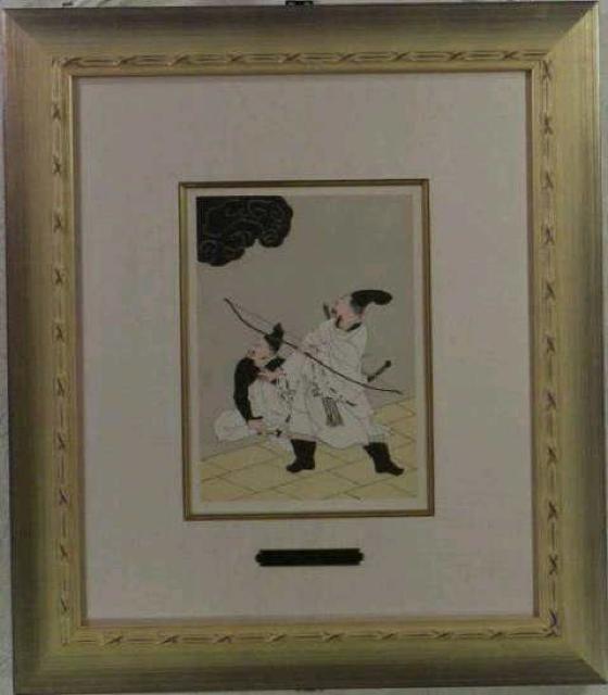 絵画 ポショワール 藤田嗣治 頼政・日本昔噺より《1》巨匠 真作保証 < ホビー 絵画 ポショワール 藤田嗣治 頼政・日本昔噺より《1》巨匠 真作保証 < ホビーの