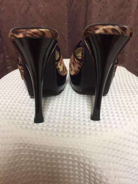 134.ひょう柄ハイヒールミュール ☆黒コサ☆サイズS < 女性ファッション  134.ひょう柄ハイヒールミュール ☆黒コサ☆サイズS < 女性ファッションの