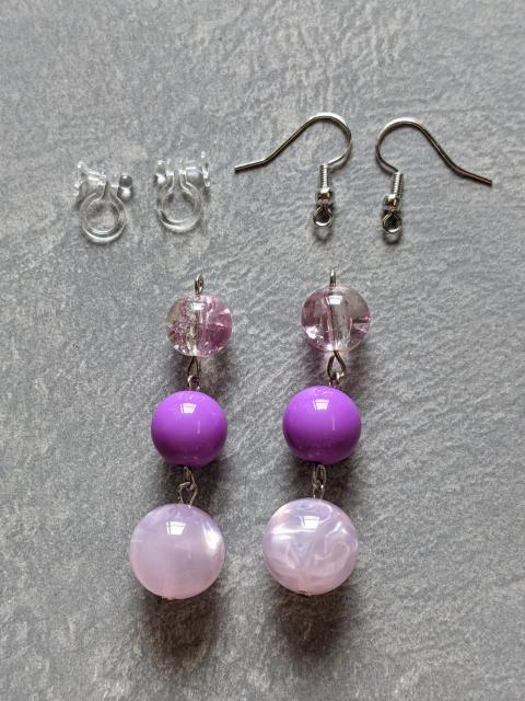 ピアス ノンホールピアス 手作りハンドメイド まとめ買い歓迎 < 女性ファッション  ピアス ノンホールピアス 手作りハンドメイド まとめ買い歓迎 < 女性ファッションの