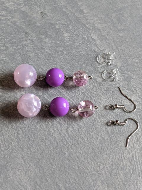 ピアス ノンホールピアス 手作りハンドメイド まとめ買い歓迎 < 女性ファッション  ピアス ノンホールピアス 手作りハンドメイド まとめ買い歓迎 < 女性ファッションの