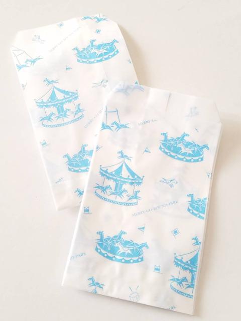 R100サイズ平袋★メリーゴーランドBL30枚★水色柄小さい紙袋 < インテリア/ライフ  R100サイズ平袋★メリーゴーランドBL30枚★水色柄小さい紙袋  < インテリア/ライフの