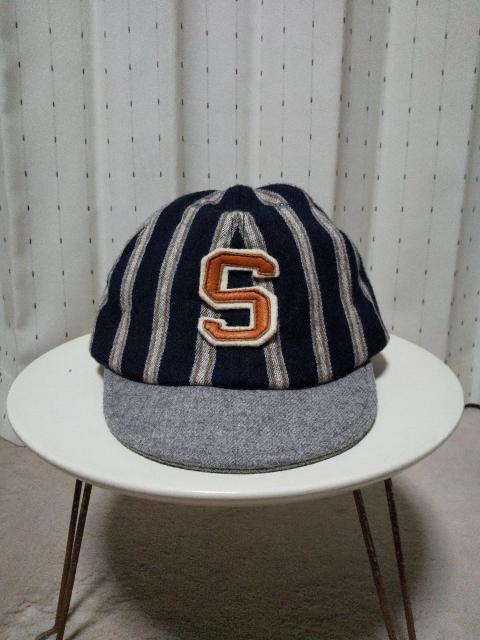 シュペリオールレイバー 毛 ウール ベースボールキャップ 帽子 ストライプ柄 ネイビー 日本製 vintage ワークキャップ < 男性ファッション  シュペリオールレイバー 毛 ウール ベースボールキャップ 帽子 ストライプ柄 ネイビー 日本製 vintage ワークキャップ < 男性ファッションの