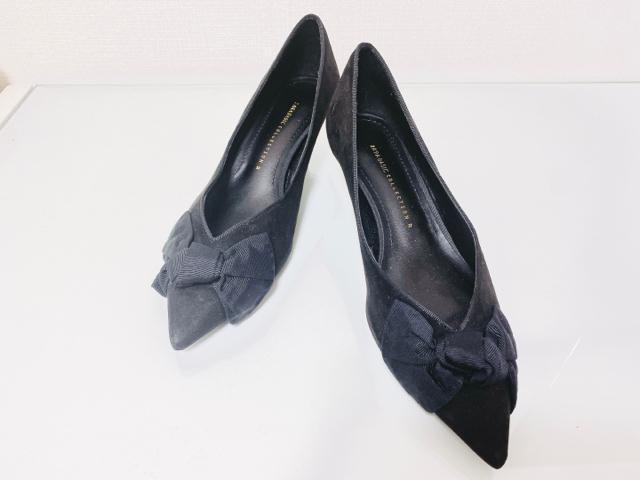 ZARABASICCOLLECTIONVカットローヒールパンプススエードバックスキングログランリボンブラックザラ黒 < ブランド ZARABASICCOLLECTIONVカットローヒールパンプススエードバックスキングログランリボンブラックザラ黒 < ブランドの