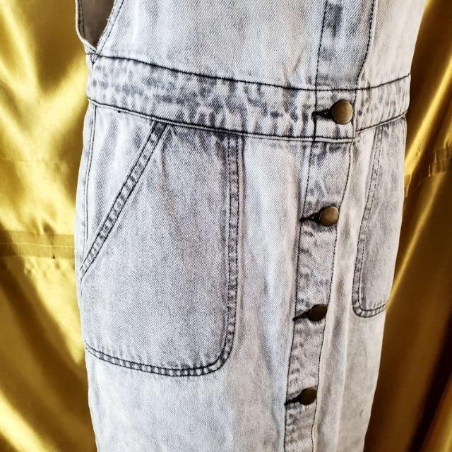 込み★695★W DOT★ダメージデニムジャンパースカート★M★ < 女性ファッション  込み★695★W DOT★ダメージデニムジャンパースカート★M★ < 女性ファッションの