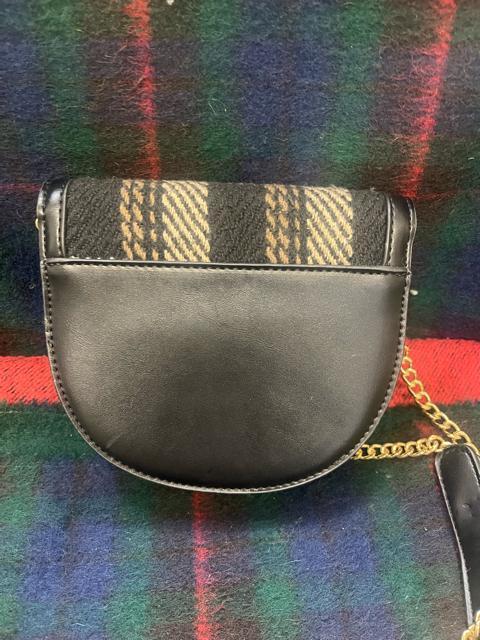 チェック柄 ショルダーバッグ レディース ブラック 半円ショルダー ミニバッグ チェーン チェーンショルダー < 女性ファッション  チェック柄 ショルダーバッグ レディース ブラック 半円ショルダー ミニバッグ チェーン チェーンショルダー < 女性ファッションの