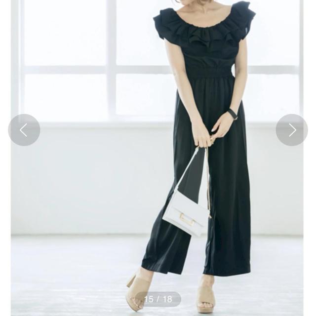 ◆Re:EDIT/リエディ◆フリルオフショルダーオールインワン★グリーンS♪夏秋コーデ*パーティー < 女性ファッション  ◆Re:EDIT/リエディ◆フリルオフショルダーオールインワン★グリーンS♪夏秋コーデ*パーティー < 女性ファッションの