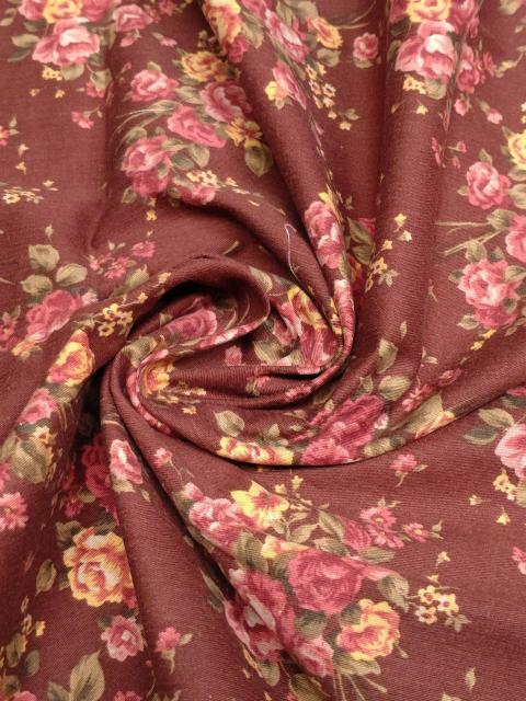 (CQ1092)約 97cm幅×約1.55m・木綿の花柄プリント < ペット/手芸/園芸 (CQ1092)約 97cm幅×約1.55m・木綿の花柄プリント < ペット/手芸/園芸の