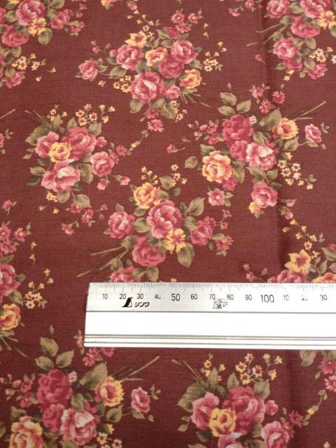 (CQ1092)約 97cm幅×約1.55m・木綿の花柄プリント < ペット/手芸/園芸 (CQ1092)約 97cm幅×約1.55m・木綿の花柄プリント < ペット/手芸/園芸の