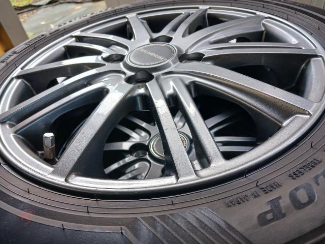 155 65 14 夏タイヤ、アルミセット < 自動車/バイク 155 65 14 夏タイヤ、アルミセット < 自動車/バイク