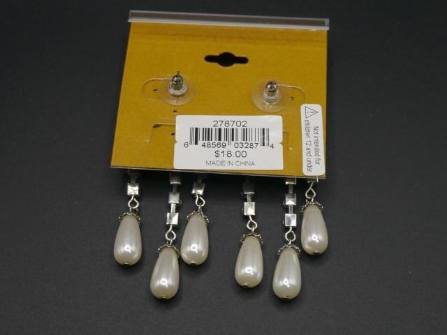 新品 ERICA LYONS アンティーク調ゆらゆらフェイクパール パステルカラーストーン ピアス < 女性アクセサリー/時計 新品 ERICA LYONS アンティーク調ゆらゆらフェイクパール パステルカラーストーン ピアス < 女性アクセサリー/時計の