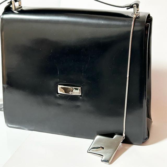 ���i GUCCI �O�b�` ���B���e�[�W ���U�[ 001 1998 1744 �X�N�G�A �V�����_�[�o�b�O ���S�v���[�g �� �u�����h�� 