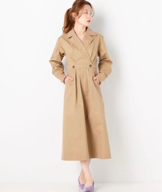 新品☆ARCHIVES(アルシーヴ)トレンチロングワンピース☆B < ブランド 新品☆ARCHIVES(アルシーヴ)トレンチロングワンピース☆B < ブランドの