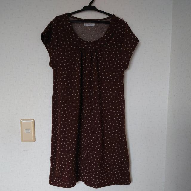 Little Market◇秋物チュニック 茶×白 レディースMサイズ位◇美品 < 女性ファッション Little Market◇秋物チュニック 茶×白 レディースMサイズ位◇美品 < 女性ファッションの