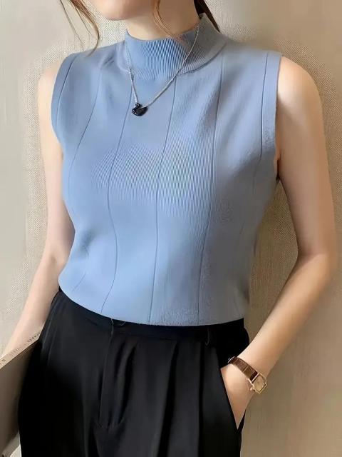 爆ヤス価格790円★レディース スリムフィット リブ編み ノースリーブ タンクトップ ハイネック ソフト アプリコットフリー < 女性ファッション 爆ヤス価格790円★レディース スリムフィット リブ編み ノースリーブ タンクトップ ハイネック ソフト アプリコットフリー < 女性ファッションの