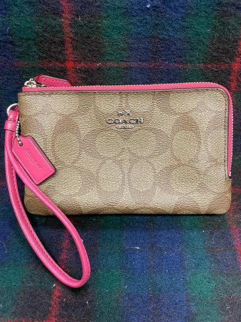 コーチ ポーチ COACH 小物入れ ピンク キャンバス シグネチャー < ブランド  コーチ ポーチ COACH 小物入れ ピンク キャンバス シグネチャー  < ブランドの
