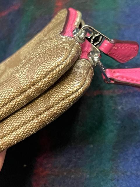 コーチ ポーチ COACH 小物入れ ピンク キャンバス シグネチャー < ブランド  コーチ ポーチ COACH 小物入れ ピンク キャンバス シグネチャー < ブランドの