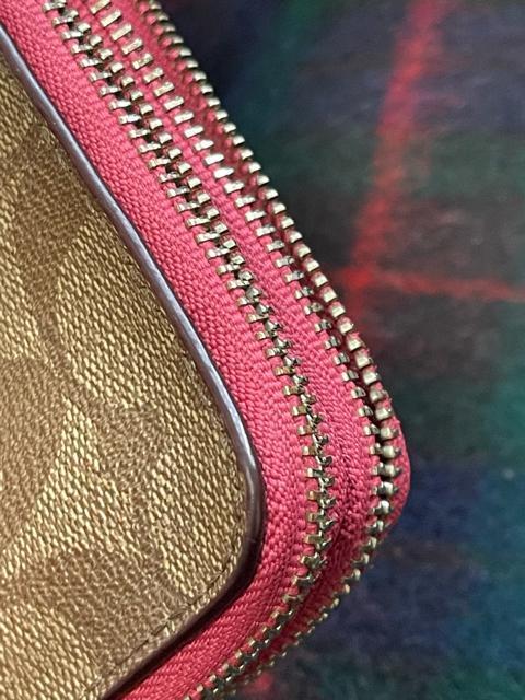 コーチ ポーチ COACH 小物入れ ピンク キャンバス シグネチャー < ブランド  コーチ ポーチ COACH 小物入れ ピンク キャンバス シグネチャー < ブランドの