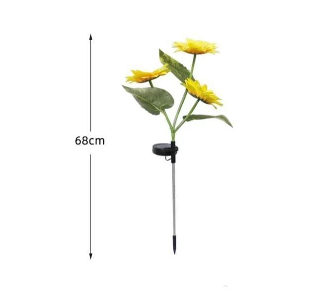 ソーラーライト ひまわり ガーデンライト led 花 ガーデニング 造花 自動点灯 光センサー 庭 3つの花 向日葵 ヒマワリ < ペット/手芸/園芸 ソーラーライト ひまわり ガーデンライト led 花 ガーデニング 造花 自動点灯 光センサー 庭 3つの花 向日葵 ヒマワリ < ペット/手芸/園芸の