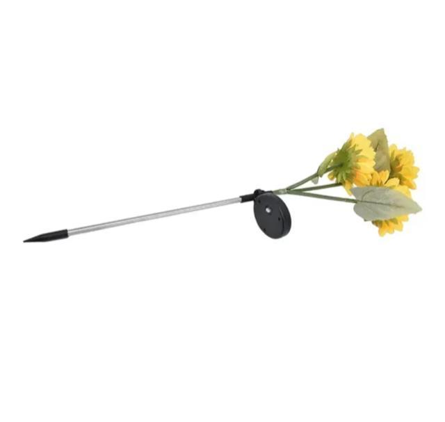 ソーラーライト ひまわり ガーデンライト led 花 ガーデニング 造花 自動点灯 光センサー 庭 3つの花 向日葵 ヒマワリ < ペット/手芸/園芸 ソーラーライト ひまわり ガーデンライト led 花 ガーデニング 造花 自動点灯 光センサー 庭 3つの花 向日葵 ヒマワリ < ペット/手芸/園芸の