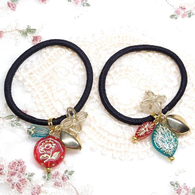 �n���h���C�h���A���e�B�[�N���r�[�Y���w�A�S����2�Z�b�g  �� �����t�@�b�V������ 