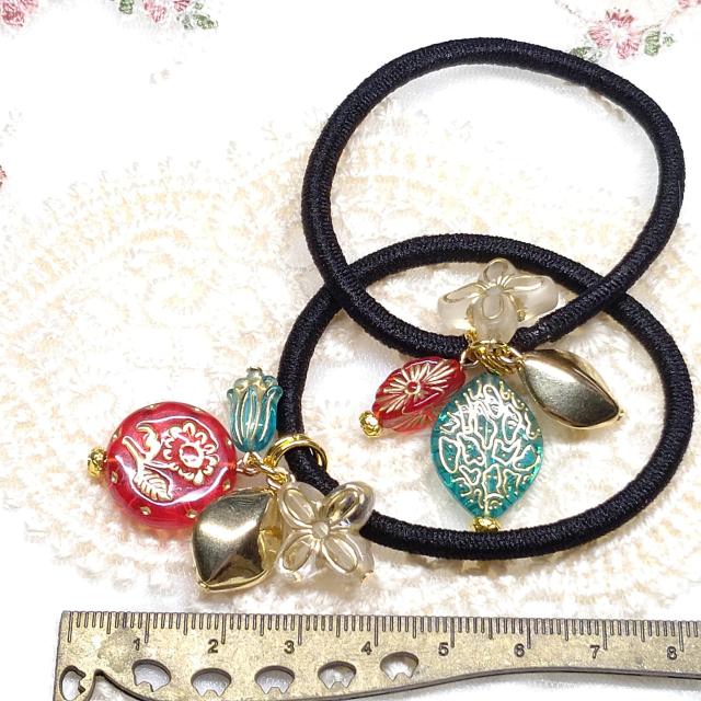 �n���h���C�h���A���e�B�[�N���r�[�Y���w�A�S����2�Z�b�g �� �����t�@�b�V������ 