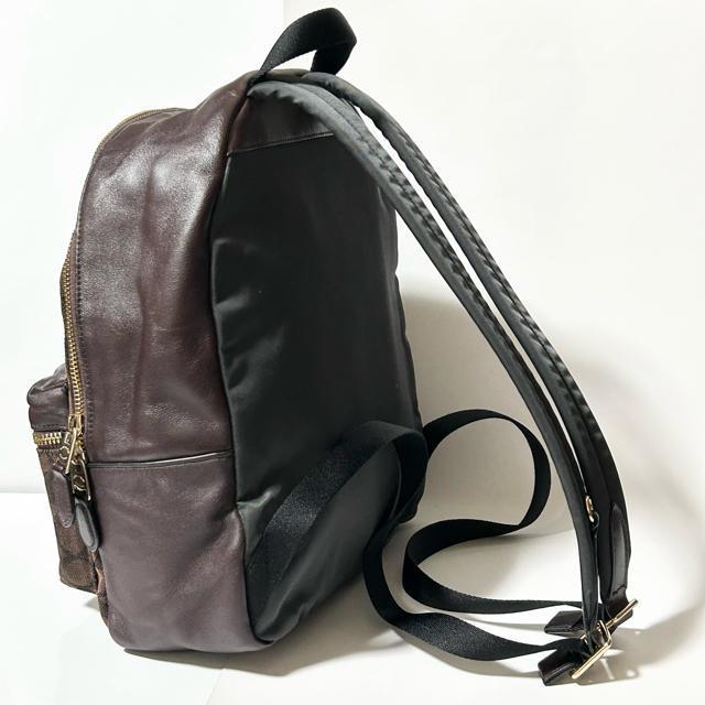 COACH �R�[�` F68034 �V�O�l�`���[ �L�����o�X ���U�[ �����b�N�T�b�N �o�b�N�p�b�N ���f�B�[�X �u���E�� �� �u�����h�� 