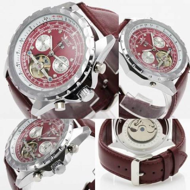 トリプルカレンダー テンプスケルトン 回転ベゼル 機械式腕時計 < 男性アクセサリー/時計  トリプルカレンダー テンプスケルトン 回転ベゼル 機械式腕時計 < 男性アクセサリー/時計の