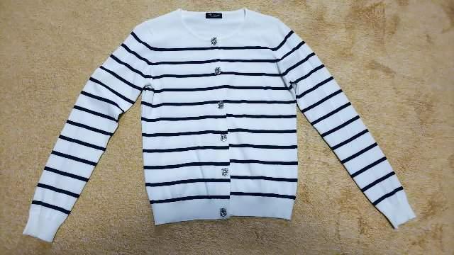 リッチミー カーディガン ボーダー柄 新品 Riccimie New York < ブランド  リッチミー カーディガン ボーダー柄 新品 Riccimie New York  < ブランドの