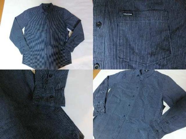 USA購入 ボルコム【VOLCOM】ストライプ柄デニムシャツUS M < ブランド  USA購入 ボルコム【VOLCOM】ストライプ柄デニムシャツUS M < ブランドの