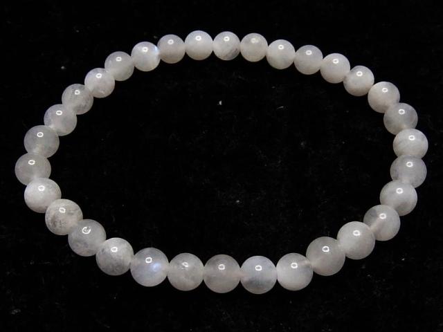 ムーンストーンブレスレット5mm強天然石6月誕生石恋人の石 < 女性アクセサリー/時計  ムーンストーンブレスレット5mm強天然石6月誕生石恋人の石 < 女性アクセサリー/時計の
