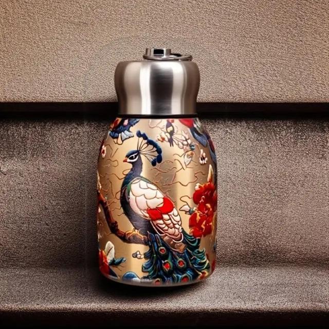 爆ヤス価格990円★10オンス 蝶 鯉 孔雀柄 ミニファットキドニー 304ステンレス 真空断熱 水筒 < レジャー/スポーツ 爆ヤス価格990円★10オンス 蝶 鯉 孔雀柄 ミニファットキドニー 304ステンレス 真空断熱 水筒 < レジャー/スポーツの