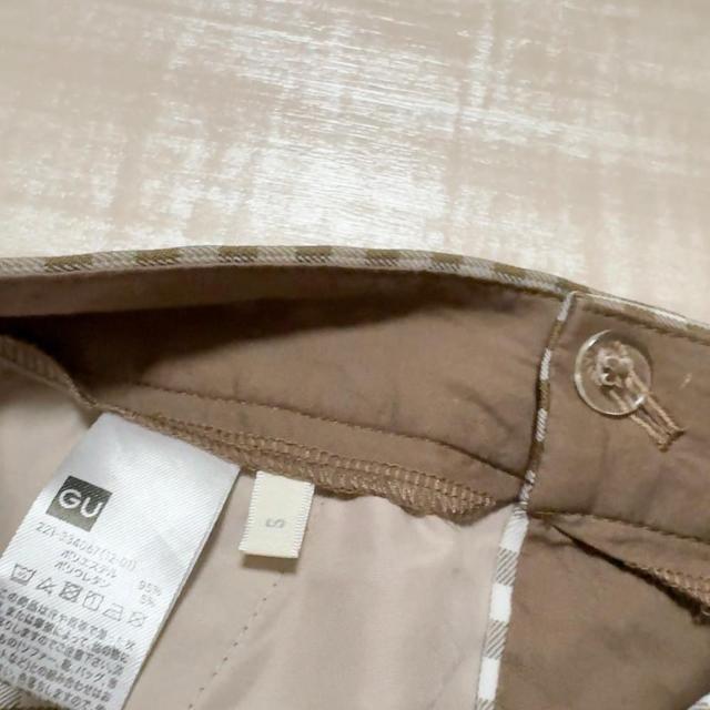 ◆GU/ジーユー◆ギンガムチェックストレートパンツ★ブラウンS*大人気アイテム♪ < ブランド  ◆GU/ジーユー◆ギンガムチェックストレートパンツ★ブラウンS*大人気アイテム♪ < ブランドの