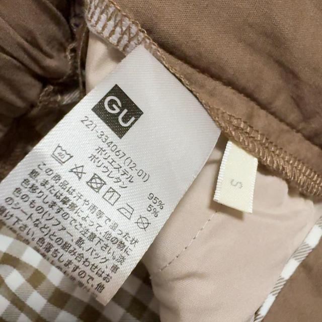 ◆GU/ジーユー◆ギンガムチェックストレートパンツ★ブラウンS*大人気アイテム♪ < ブランド  ◆GU/ジーユー◆ギンガムチェックストレートパンツ★ブラウンS*大人気アイテム♪ < ブランドの