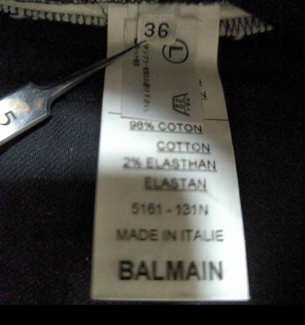 美品★BALMAIN★レディース/ストレッチバイカー/サイドラインデニムパンツ★バイカラー < 女性ファッション 美品★BALMAIN★レディース/ストレッチバイカー/サイドラインデニムパンツ★バイカラー < 女性ファッションの